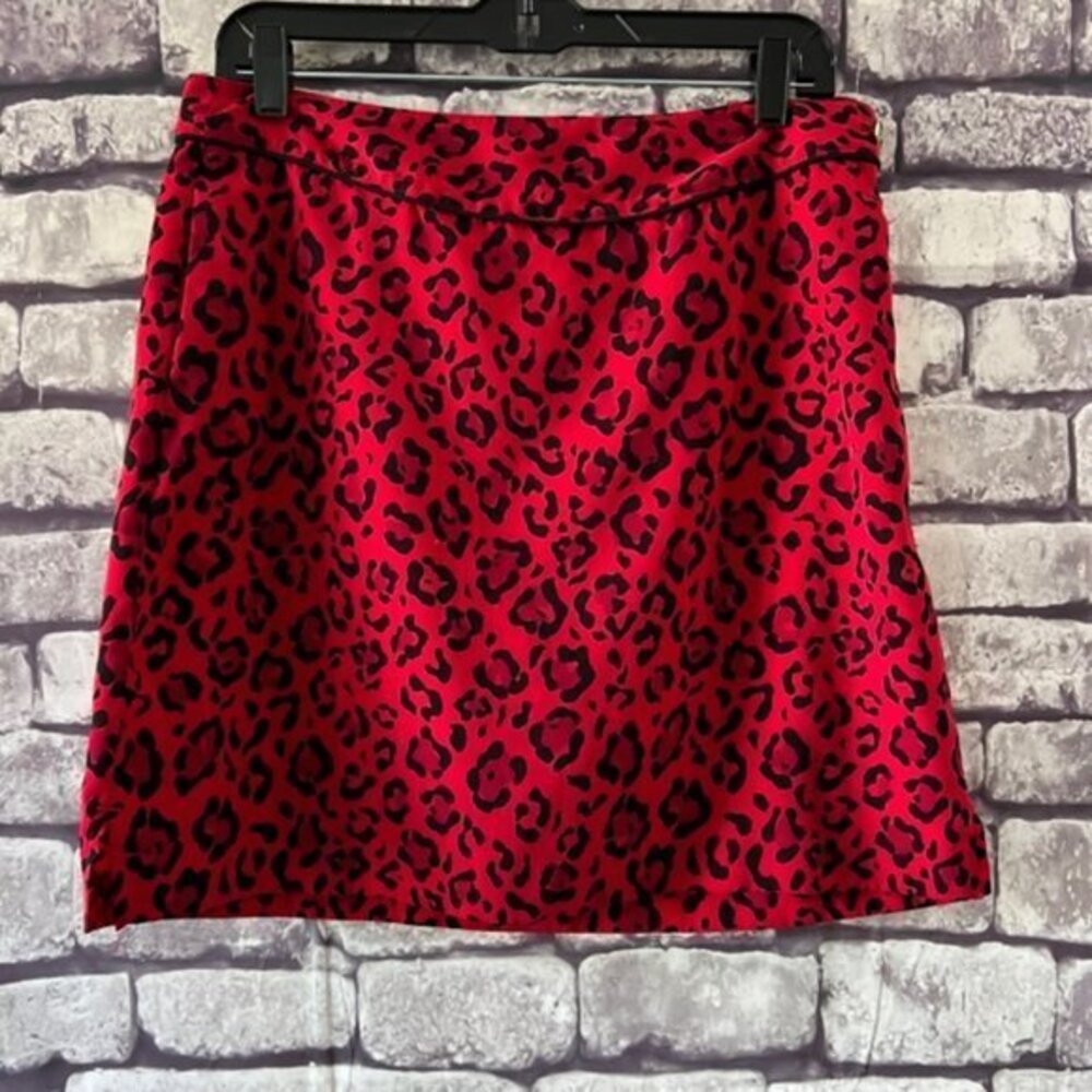 EP Pro Red & Black Polyester Skirt Size 10